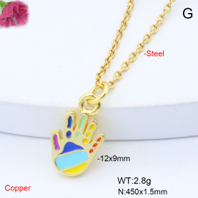 F6N301590vail-L017  Fashion Copper Necklace