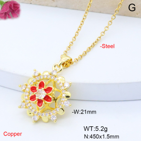 F6N408805avja-L017  Fashion Copper Necklace