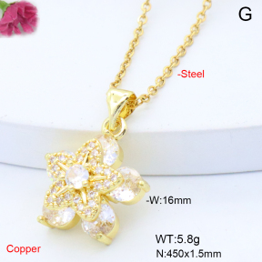 F6N408807aajl-L017  Fashion Copper Necklace