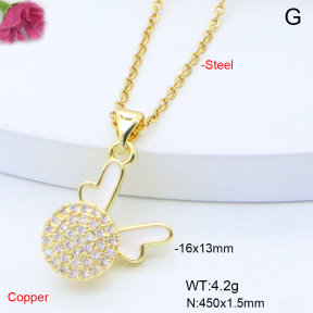 F6N408808avja-L017  Fashion Copper Necklace