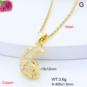 F6N408809avja-L017  Fashion Copper Necklace