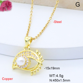 F6N408810avja-L017  Fashion Copper Necklace