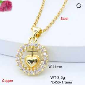 F6N408811avja-L017  Fashion Copper Necklace