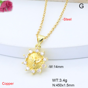F6N408812vail-L017  Fashion Copper Necklace