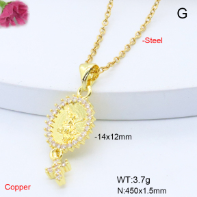 F6N408813aajl-L017  Fashion Copper Necklace