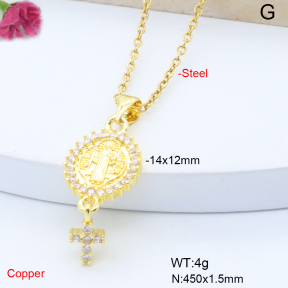 F6N408814aajl-L017  Fashion Copper Necklace