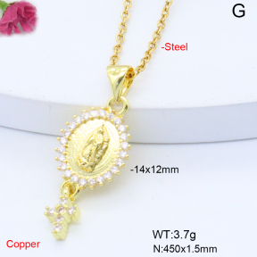F6N408815aajl-L017  Fashion Copper Necklace