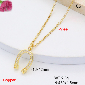 F6N408885vail-L017  Fashion Copper Necklace