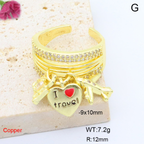 F6R402060vbnb-L017  Fashion Copper Ring