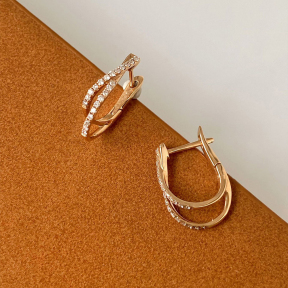 JE8254akal-Y16  925 Silver Earrings  WT:2.64g  19*4mm  E1496