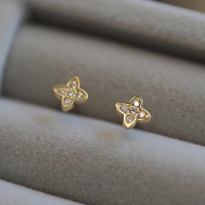 JE8262ahjb-Y16  925 Silver Earrings  WT:0.5g  4*6mm  E1511