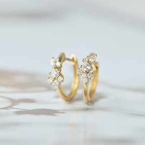 JE8265ainj-Y16  925 Silver Earrings  WT:1.4g  8*11mm  E1308