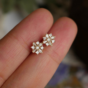 JE8267biho-Y16  925 Silver Earrings  WT:1.1g  10mm  E1512