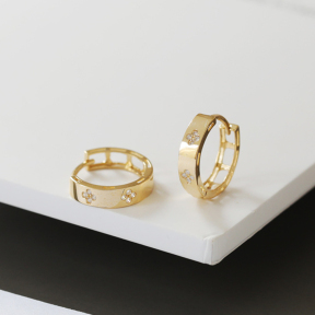 JE8268ailo-Y16  925 Silver Earrings  WT:1.49g  13*3mm  E1503
