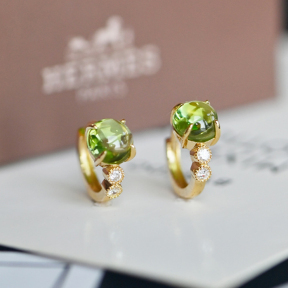 JE8270ailh-Y16  925 Silver Earrings  WT:1.65g  10.5mm  E1507