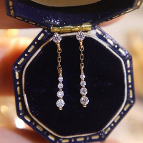 JE8272vhmj-Y16  925 Silver Earrings  WT:0.6g  21mm  E1386