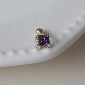 JE8275bbpj-Y16  （1pc)  925 Silver Earrings  WT:0.45g  5.5mm  E1524
