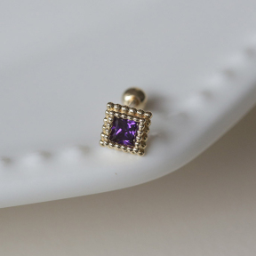 JE8276bbpj-Y16  （1pc)  925 Silver Earrings  WT:0.45g  5.5mm  E1524