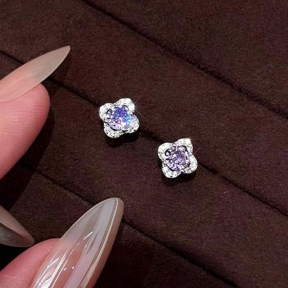 JE8279vivn-Y16  925 Silver Earrings  WT:0.94g  6*7mm  E1552