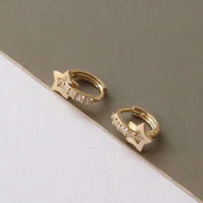 JE8286vhol-Y16  925 Silver Earrings  WT:0.79g  8*6mm  E1532