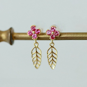 JE8287vhpm-Y16  925 Silver Earrings  WT:0.83g  16*5.5mm  E1547