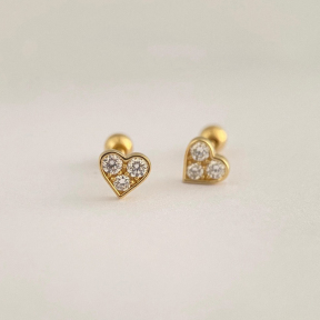 JE8303vhol-Y16  925 Silver Earrings  WT:0.84g  5.5*5mm  E1576