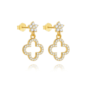 JE8360ajai-Y30  925 Silver Earrings  WT:1.4g  17.5*10mm  60262331731C 60262341394C 60262522076C