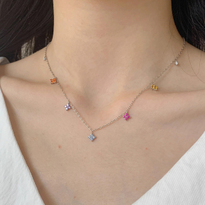 JN8316ajni-Y16  925 Silver Necklace  WT:1.78g  N:450mm
P:6mm  N909