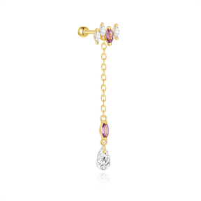 JP8371aill-Y30  925 Silver Body Jewelry  (1pc)  WT:0.85g  39*6.5mm  60259920112C 60259860121C 60259720126C