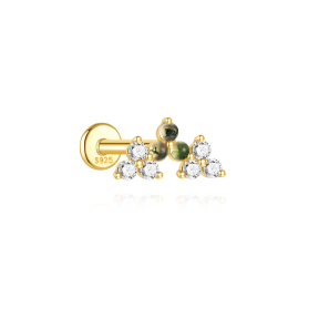 JP8374aimj-Y30  925 Silver Body Jewelry  (1pc)  WT:0.43g  8.9mm  60260211485C 60260221894C 60260281644C