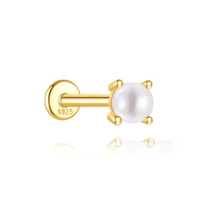 JP8384bhhj-Y30  925 Silver Body Jewelry  (1pc)  WT:0.46g  4mm  60260095740C