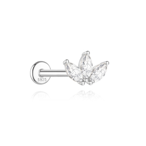 JP8391vjjl-Y30  925 Silver Body Jewelry  (1pc)  WT:0.35g  7.4mm  M60200441132A M60200451228A