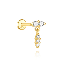 JP8401bhji-Y30  925 Silver Body Jewelry  (1pc)  WT:0.37g  10mm  60260751030C 60260797450C 60260807400C 60261019150