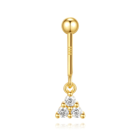 JP8405bhia-Y30  925 Silver Body Jewelry  (1pc)  WT:0.41g  18mm  60251109022 60251116800