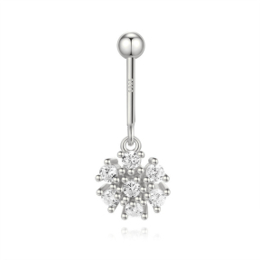 JP8411vhmj-Y30  925 Silver Body Jewelry  (1pc)  WT:0.74g  20mm  60251109022 60251116800