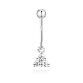 JP8412bhia-Y30  925 Silver Body Jewelry  (1pc)  WT:0.41g  18mm  60251109022 60251116800