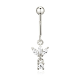 JP8415bhim-Y30  925 Silver Body Jewelry  (1pc)  WT:0.46g  20mm  60251109022 60251116800