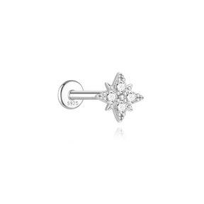 JP8419vhmv-Y30  925 Silver Body Jewelry  (1pc)  WT:0.31g  6.6mm  M60200529050A M60200569080A