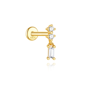 JP8436bhhk-Y30  925 Silver Body Jewelry  (1pc)  WT:0.29g  10mm  60262667990C 60262656870C 60262687890C