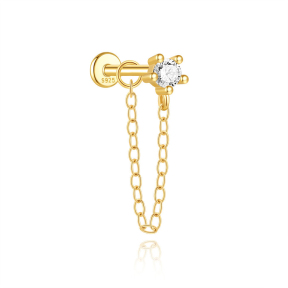JP8438bhjh-Y30  925 Silver Body Jewelry  (1pc)  WT:0.4g  3mm
Chain:30mm  60262667990C 60262656870C 60262687890C