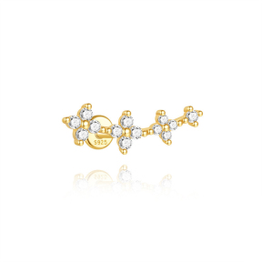 JP8442bhkj-Y30  925 Silver Body Jewelry  (1pc)  WT:0.49g  16mm  60262667990C 60262656870C 60262687890C