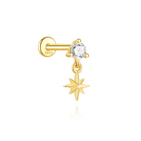 JP8461bhjn-Y30  925 Silver Body Jewelry  (1pc)  WT:0.4g  12mm  60261867510C 60261857840C 60261828430C