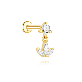 JP8462bhhj-Y30  925 Silver Body Jewelry  (1pc)  WT:0.5g  12mm  60261867510C 60261857840C 60261828430C