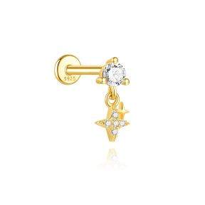 JP8464vhkb-Y30  925 Silver Body Jewelry  (1pc)  WT:0.42g  11mm  60261867510C 60261857840C 60261828430C