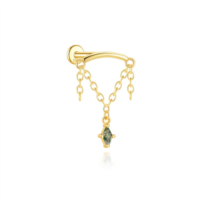 JP8478vivi-Y30  925 Silver Body Jewelry  (1pc)  WT:0.47g  18.4mm  60260671108C 60260681298C