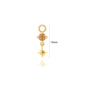 JP8492bbon-Y30  925 Silver Body Jewelry  (1pc)  WT:0.3g  13mm  60260960051C 60260970051C 60260980051C