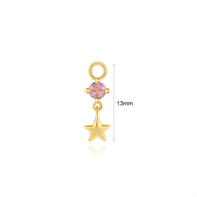 JP8493bbon-Y30  925 Silver Body Jewelry  (1pc)  WT:0.3g  13mm  60260960051C 60260970051C 60260980051C