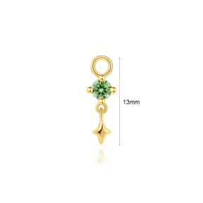 JP8494bbon-Y30  925 Silver Body Jewelry  (1pc)  WT:0.3g  13mm  60260960051C 60260970051C 60260980051C