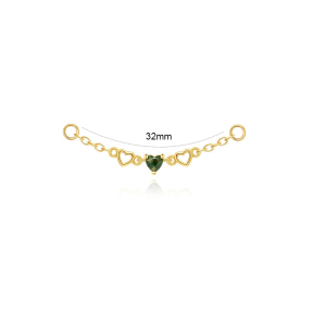 JP8500vhni-Y30  925 Silver Body Jewelry  (1pc)  WT:0.31g  32mm  60260449200 60260521326 60260729265 60260739075C