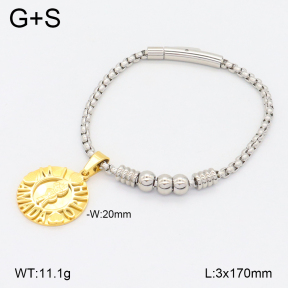 2B2004507bhva-722  Stainless Steel Bracelet